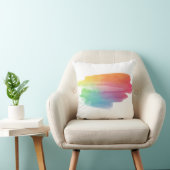 水彩画の汚れ枕 クッション (椅子)