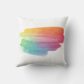 水彩画の汚れ枕 クッション (裏面)