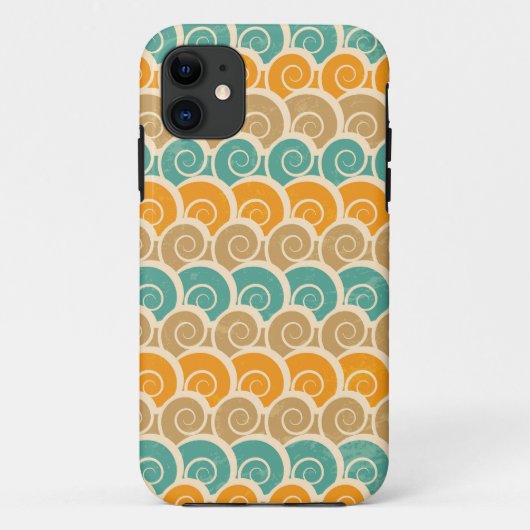 水彩画の波パターン Case-Mate iPhoneケース (裏面)