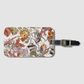 水彩画の海洋生物パターン2 ラゲッジタグ (正面横)