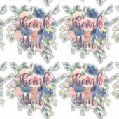 水彩画の海軍及び赤面は感謝していしています シール (正面)