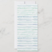 水彩画の海軍 ヨット 結婚式 メニュー カード (裏面)