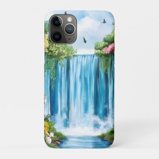 水彩画の滝 Case-Mate iPhoneケース (裏)