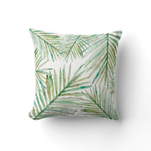 水彩画の熱帯シュロの葉