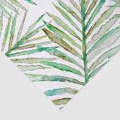 水彩画の熱帯シュロの葉 薄葉紙 (詳細)