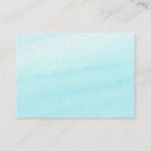 水彩画の熱気の気球のおむつのラッフルのチケット エンクロージャーカード (裏面)