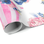 水彩画の熱気の気球の包装紙ロール ラッピングペーパー (ロールコーナー)