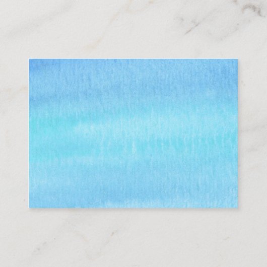 水彩画の熱気の気球の本の要求 エンクロージャーカード (裏面)