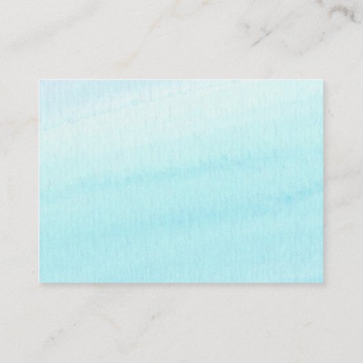 水彩画の熱気の気球の本の要求 エンクロージャーカード (裏面)