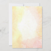 水彩画の熱気の気球の結婚式 招待状 (裏面)