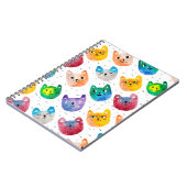 水彩画の猫と友達 ノートブック (左側)