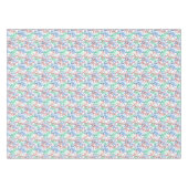 水彩画の珊瑚パターン テーブルクロス (正面(横))