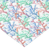 水彩画の珊瑚パターン テーブルクロス (アングル)