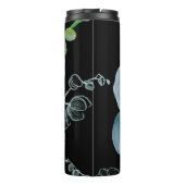 水彩画の白い蘭パターン タンブラー (裏面)