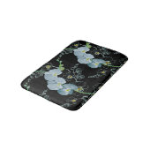 水彩画の白い蘭パターン バスマット (アングル)