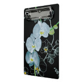 水彩画の白い蘭パターン ミニクリップボード (アングル2)