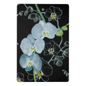 水彩画の白い蘭パターン ミニクリップボード (裏面)