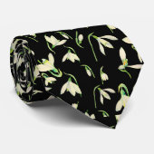 水彩画の白いSnowdropsのタイ ネクタイ (ロール)