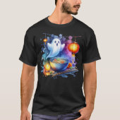 水彩画の盂蘭盆 Tシャツ (正面)