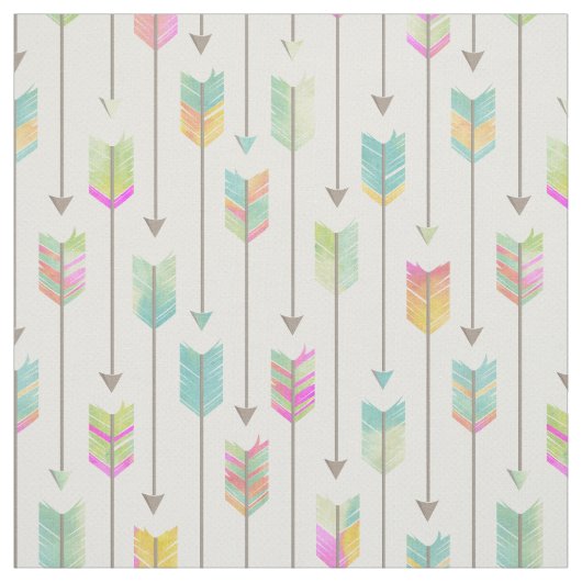 水彩画の矢パターン ファブリック (見本)
