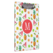 水彩画の砂糖漬けのフルーツパターン クリップボード (右)