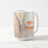 水彩画の秋の木のマグ コーヒーマグカップ (正面右)