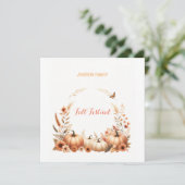 水彩画の秋祭り シーズンカード (スタンド正面)