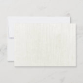 水彩画の種族のボヘミア人はRSVPカードに羽をつけます 出欠カード (裏面)