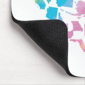 水彩画の米国のハート マウスパッド (コーナー)