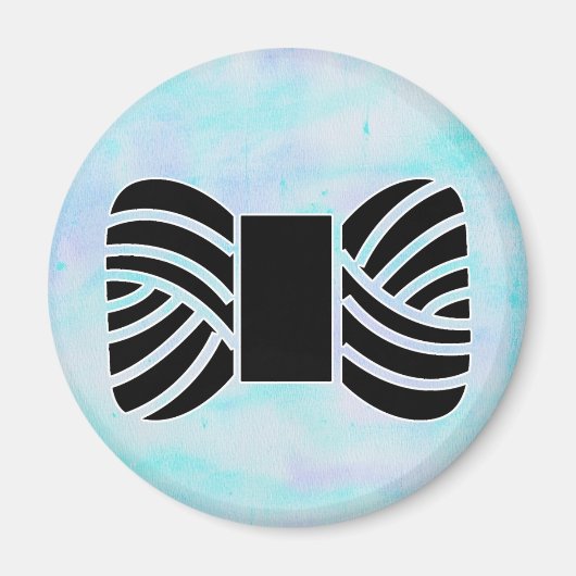 水彩画の糸の串・工芸品 マグネット (正面)