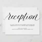 水彩画の紙の披露宴のエレガントなタイポグラフィ 招待状 (正面)