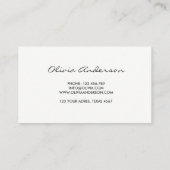 水彩画の紙吹雪は名刺のイベントを着色します 名刺 (裏面)