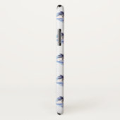 水彩画の紫色の幾何学的なヤシの木パターン Case-Mate iPhoneケース (裏面/右)