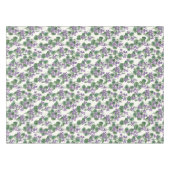 水彩画の紫蘭の花束 テーブルクロス (正面(横))