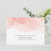 水彩画の結婚式の受付カード 招待状 (スタンド正面)