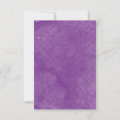 水彩画の結婚式の応答カード 出欠カード (裏面)