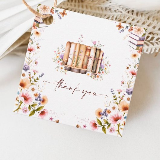 水彩画の絵本　新しい章　ブライダルシャワー フェイバータグ