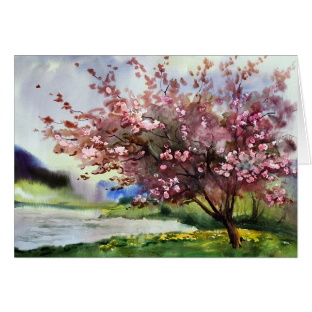 水彩画の絵画の景色 (正面横)