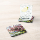 水彩画の絵画の景色 コースター (右側)