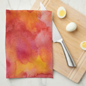 水彩画の絵画の背景 キッチンタオル (四つ折り)