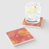 水彩画の絵画の背景 ストーンコースター (横)