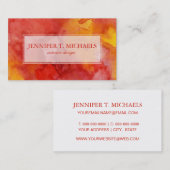 水彩画の絵画の背景 名刺 (正面/裏面)