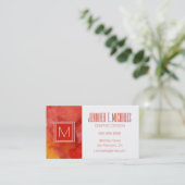 水彩画の絵画の背景 名刺 (スタンド正面)