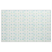 水彩画の緑および青の矢 ファブリック (ファットクウォーター)