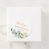 水彩画の緑、ユーカリの葉 フェイバータグ (インサイチュ)