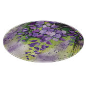 水彩画の美しい藤の花 カッティングボード (角)