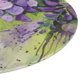 水彩画の美しい藤の花 カッティングボード (角)