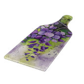 水彩画の美しい藤の花 カッティングボード (角)