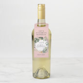 水彩画の群葉の第30誕生会の装飾 ボトルネックタグ (ボトル)