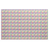 水彩画の羽パターン ファブリック (ヤード)